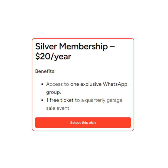 Silver Membership