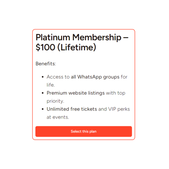 Platinum Membership